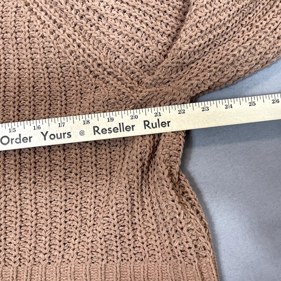 Aerie Sweater With Hood- V Neck Size XS/TP Woman's Soft Cozy Beige Oatmeal - Picture 11 of 13